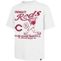 T-shirt blanc « 47 » pour homme, édition régionale des Reds de Cincinnati