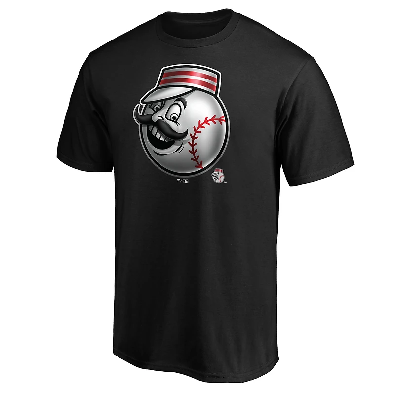 Men's Black Cincinnati Reds Midnight Mascot T-Shirt