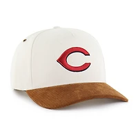 Men's Carhartt x '47 Natural/Brown Cincinnati Reds Undyed Relaxed Hitch Adjustable Hat