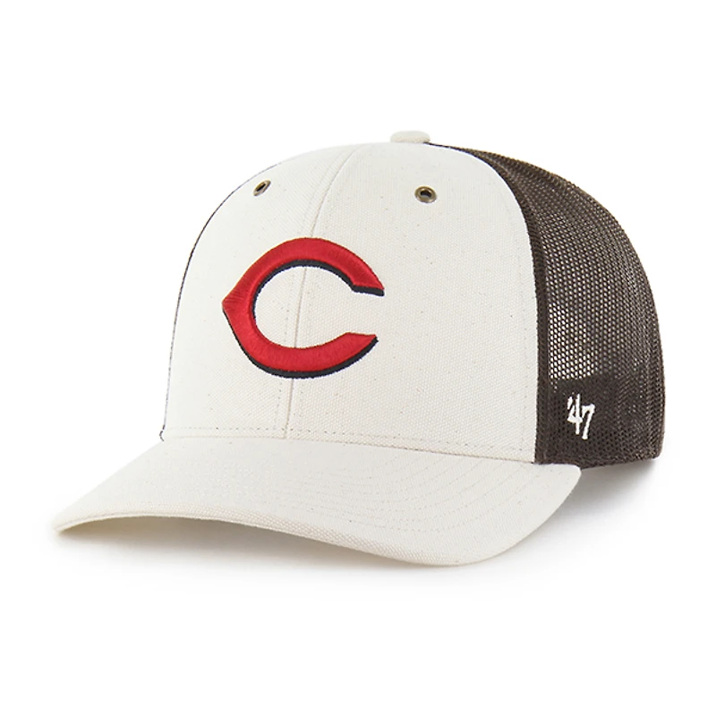 Casquette trucker ajustable Carhartt x '47 pour homme, couleur naturelle/marron