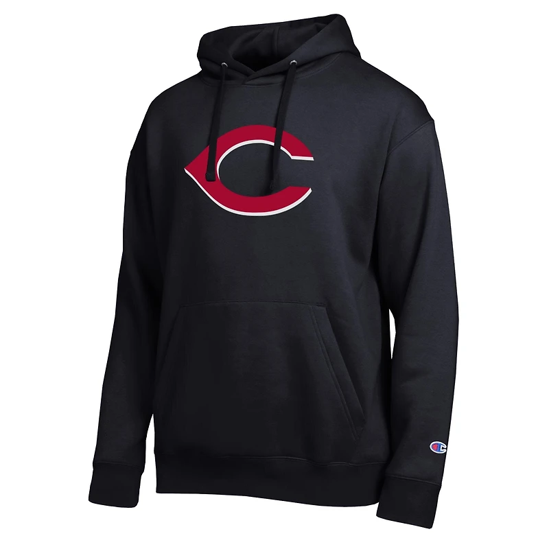 Sweat à capuche Champion noir pour homme avec logo brodé All Star des Reds de Cincinnati
