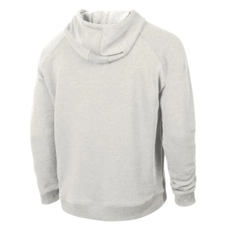 Sweat à capuche raglan Tri-Blend gris chiné ultra clair Champion pour homme, aux couleurs des Reds de Cincinnati.