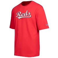 T-shirt Champion Red Cincinnati Reds All Star en chenille avec logo