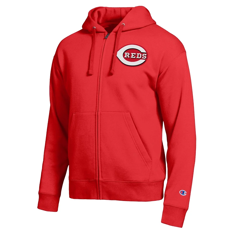 Men's Champion Red Cincinnati Reds All-Star Full-Zip Hoodie