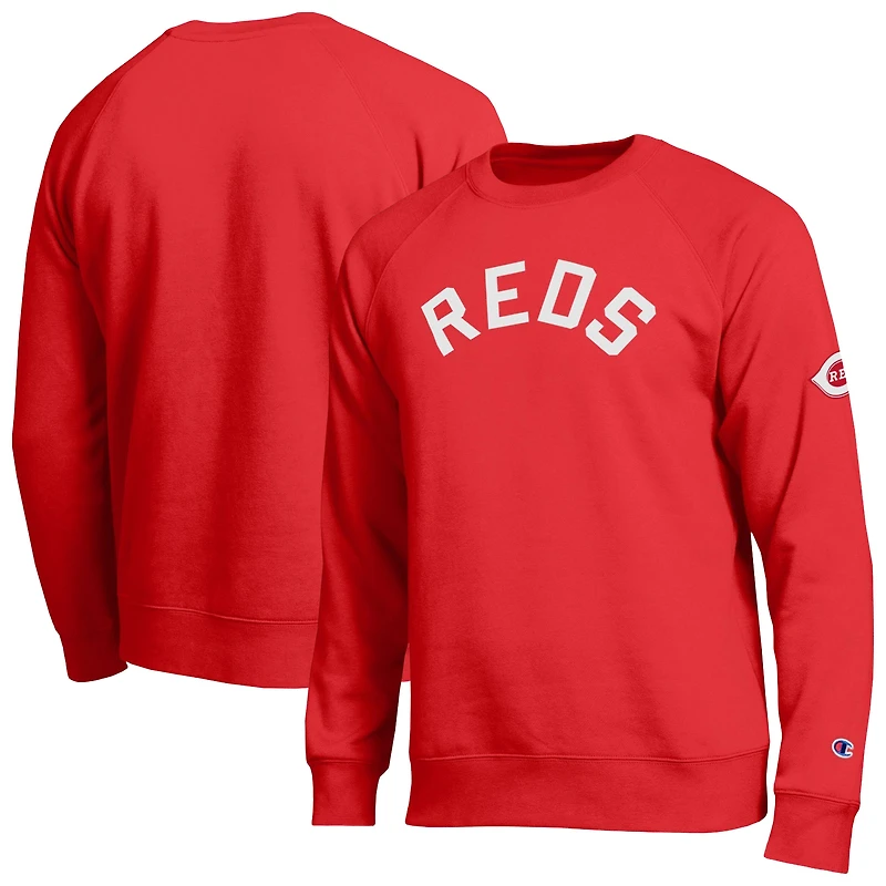 Sweat-shirt Champion rouge des Reds de Cincinnati pour hommes