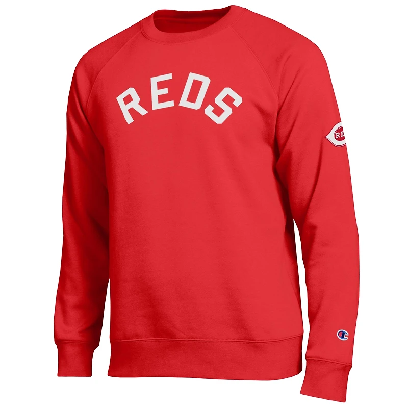 Sweat-shirt Champion rouge des Reds de Cincinnati pour hommes