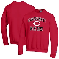Sweat-shirt Champion rouge Cincinnati Reds Heart & Soul Powerblend pour homme