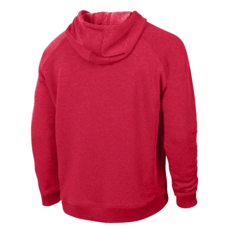 Sweat à capuche raglan Champion rouge Cincinnati Reds Triumph Tri-Blend pour homme
