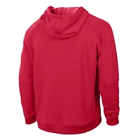 Sweat à capuche raglan Champion rouge Cincinnati Reds Triumph Tri-Blend pour homme