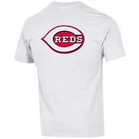 Men's Champion White Cincinnati Reds 3-Hit Jersey T-Shirt