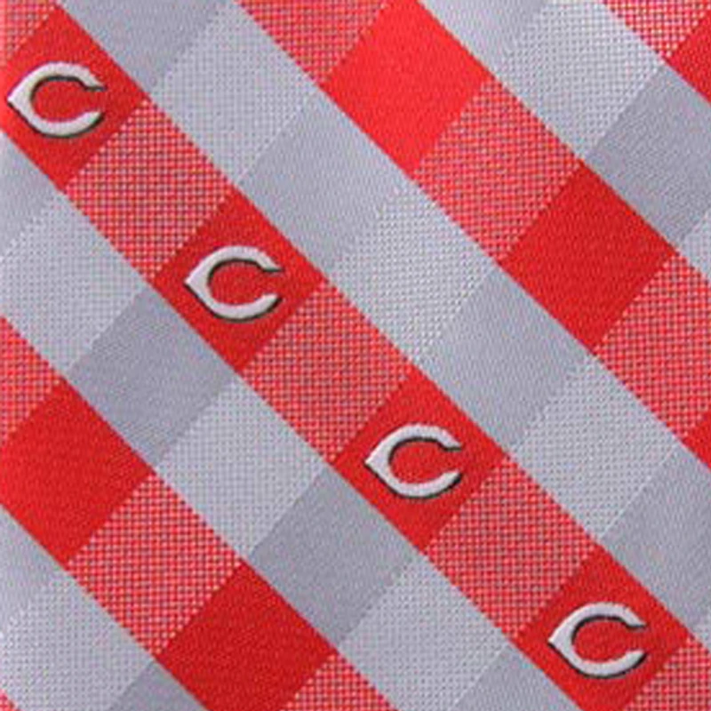 Men's Cincinnati Reds Woven Checkered Tie