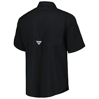 Men's Columbia Black Cincinnati Reds Tamiami Omni-Shade Button-Down Shirt