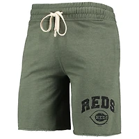 Concepts Sport Heathered Olive Cincinnati Reds Mainstream Tri-Blend Short pour homme