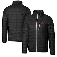 Doudoune zippée Rainier pour homme, couleur noire, de grande taille, des Reds Cincinnati, Cutter & Buck