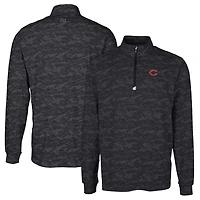 Pull-over extensible à imprimé camouflage Traverse pour homme, coupeur et buck, noir, Cincinnati Reds, grandes tailles