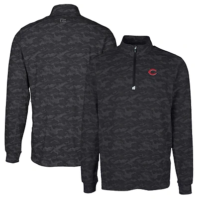Pull-over extensible à imprimé camouflage Traverse pour homme, coupeur et buck, noir, Cincinnati Reds, grandes tailles