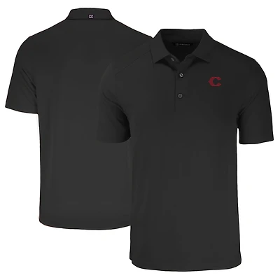 Polo homme Cutter & Buck noir Cincinnati Reds City Connect Forge Eco Stretch recyclé