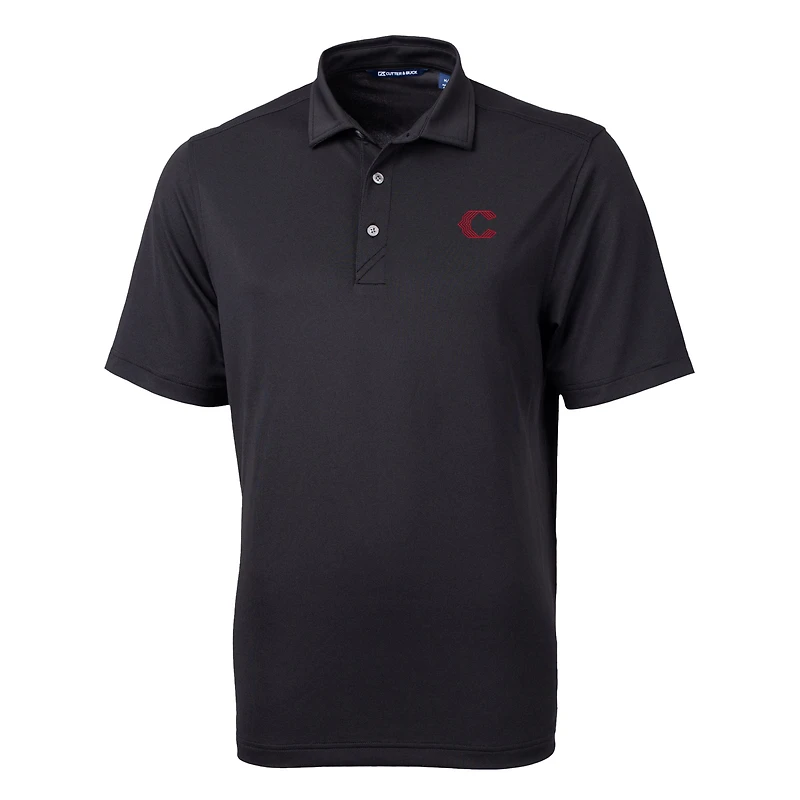 Polo homme Cutter & Buck noir Cincinnati Reds City Connect Virtue Eco Pique recyclé grande taille