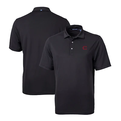 Polo homme Cutter & Buck noir Cincinnati Reds City Connect Virtue Eco Pique recyclé grande taille