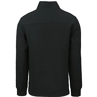 Pull zippé quart de tour Roam Eco recyclé pour homme, noir, des Reds Cincinnati, Cutter & Buck