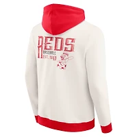 Sweat à capuche zippé en polaire crème des Cincinnati Reds pour homme de la collection Darius Rucker par Fanatics