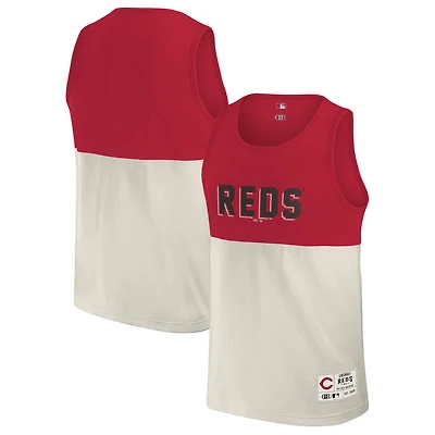 Collection Darius Rucker pour hommes par Fanatics Débardeur color block rouge Cincinnati Reds