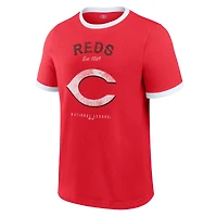 Men's Darius Rucker Collection by Fanatics  Red Cincinnati Reds Washed Ringer T-Shirt