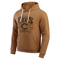 Sweat à capuche en polaire pour homme de la collection Darius Rucker Fanatics, couleur tan, des Cincinnati Reds