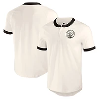 T-shirt Henley Raglan blanc pour homme de la collection Darius Rucker Fanatics des Reds Cincinnati