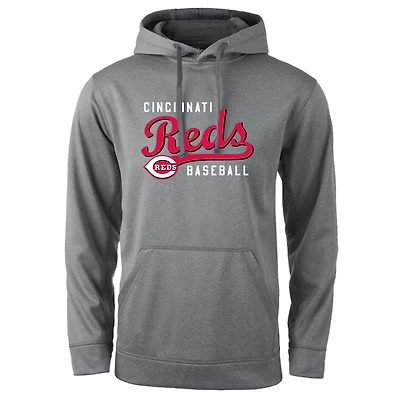Sweat à capuche Dunbrooke Heather Grey Champion pour homme des Reds de Cincinnati