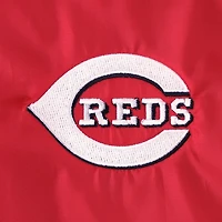 Veste coupe-vent à bouton-pression intégrale Raglan Dunbrooke Red Cincinnati Reds Coach pour hommes