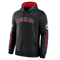 Sweat à capuche en polaire Big City Legacy noir des Reds de Cincinnati pour homme