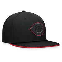 Men's Fanatics  Black Cincinnati Reds Glint Snapback Hat