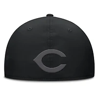 Casquette Overpower Flex noire des Reds de Cincinnati pour homme