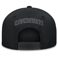 Casquette Snapback Platoon Fanatics noire pour homme des Reds de Cincinnati