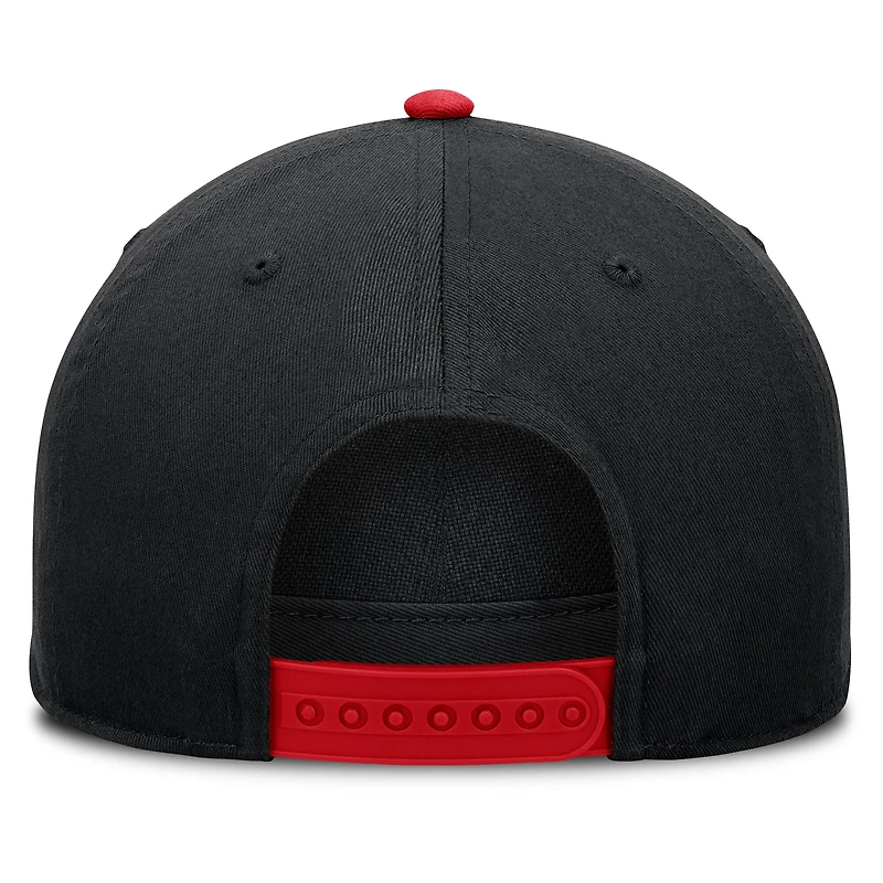 Casquette ajustable à deux coutures Fanatics noire pour homme, Cincinnati Reds