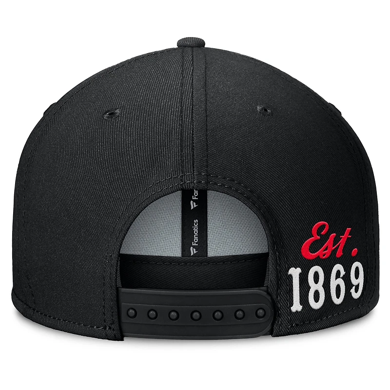 Men's Fanatics Black Cincinnati Reds Walk-Off Bullpen Snapback Hat