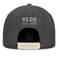 Casquette ajustable Fanatics pour homme, charbon de bois, Cincinnati Reds
