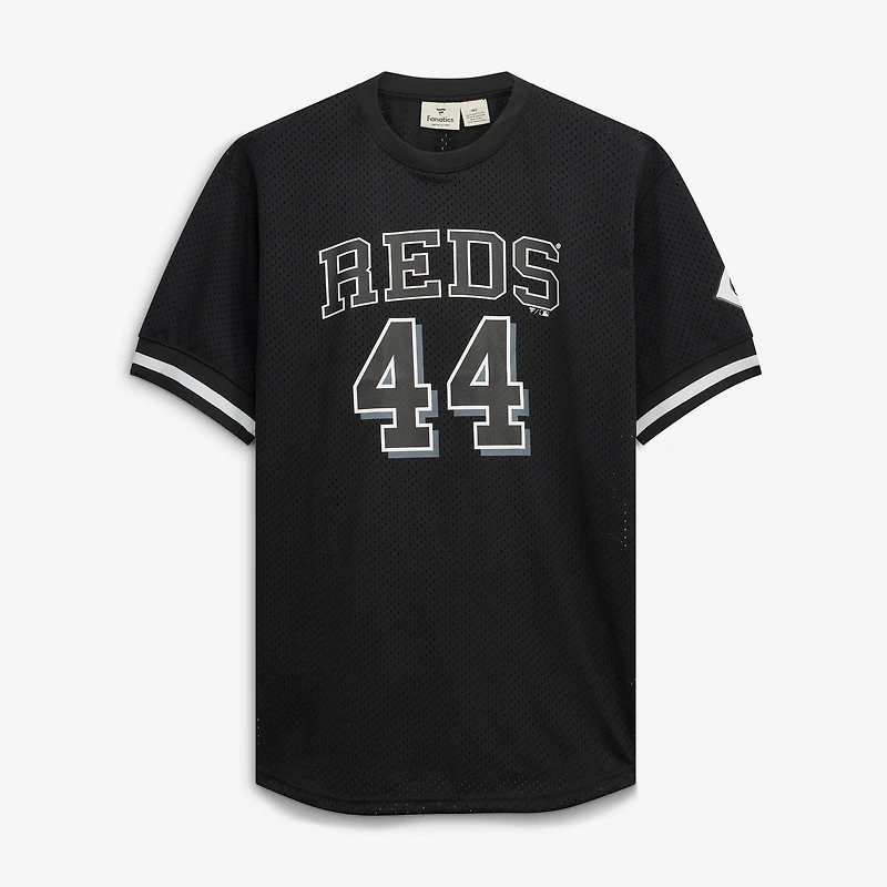 Men's Fanatics Elly De La Cruz Black/White Cincinnati Reds Big & Tall Heavyweight Mesh Jersey