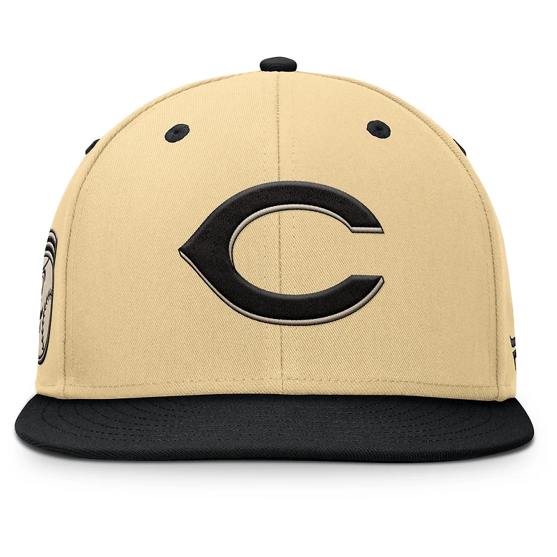 Men's Fanatics Khaki Cincinnati Reds Duel Adjustable Hat
