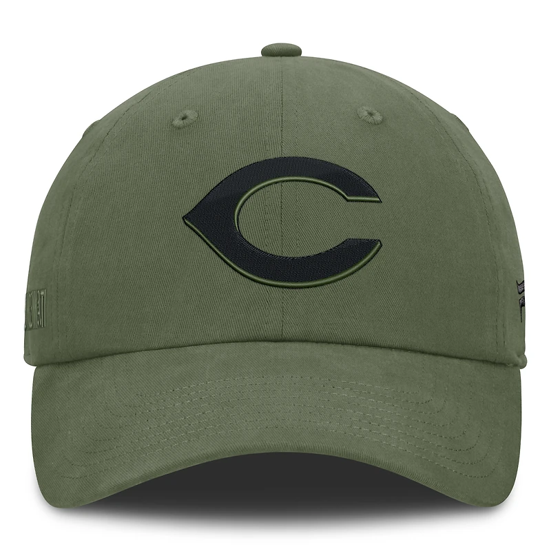 Casquette ajustable Fanatics Olive Cincinnati Reds Pine Rider pour homme