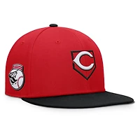 Men's Fanatics Red/Black Cincinnati Reds Batter's Box Snapback Hat