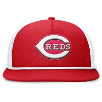 Casquette Snapback Fanatics rouge/blanc pour homme des Cincinnati Reds Clubhouse Change Up