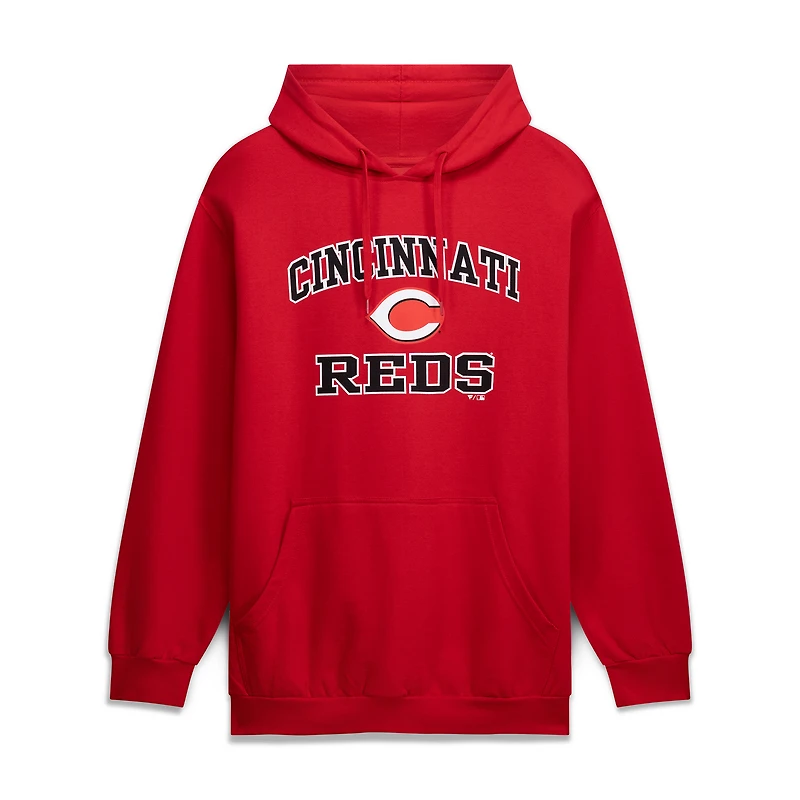 Men's Fanatics Red Cincinnati Reds Big & Tall Heart Soul Hoodie