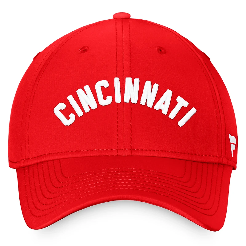 Casquette Fanatics Red Cincinnati Reds Cooperstown Core Flex pour hommes