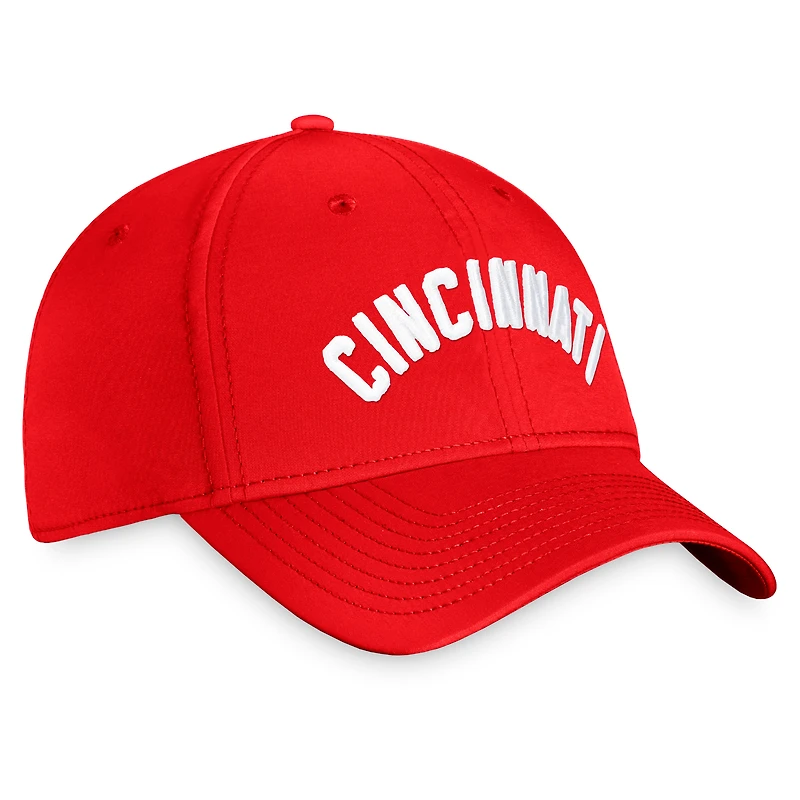 Casquette Fanatics Red Cincinnati Reds Cooperstown Core Flex pour hommes