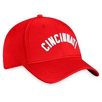 Casquette Fanatics Red Cincinnati Reds Cooperstown Core Flex pour hommes