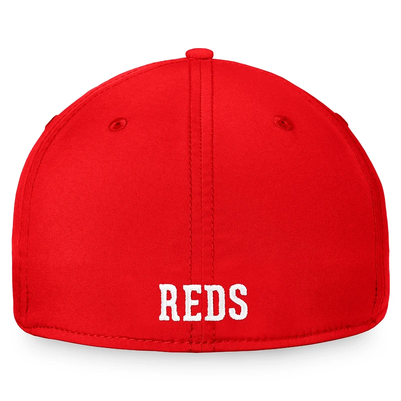 Casquette Fanatics Red Cincinnati Reds Cooperstown Core Flex pour hommes