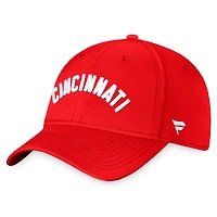 Casquette Fanatics Red Cincinnati Reds Cooperstown Core Flex pour hommes