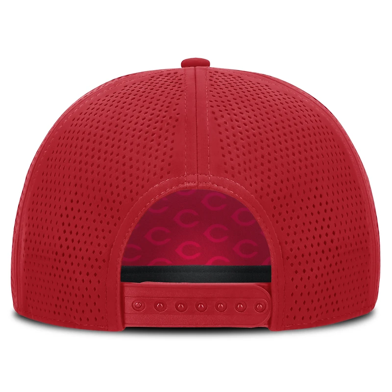 Casquette ajustable perforée rouge Cincinnati Reds pour homme de la marque Fanatics
